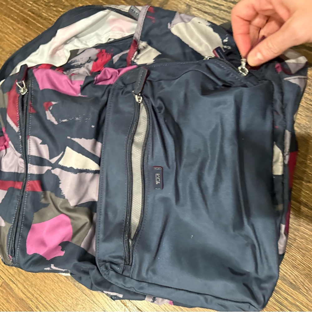 Tumi Packable Backpack- Navy/ Multicolor - image 3